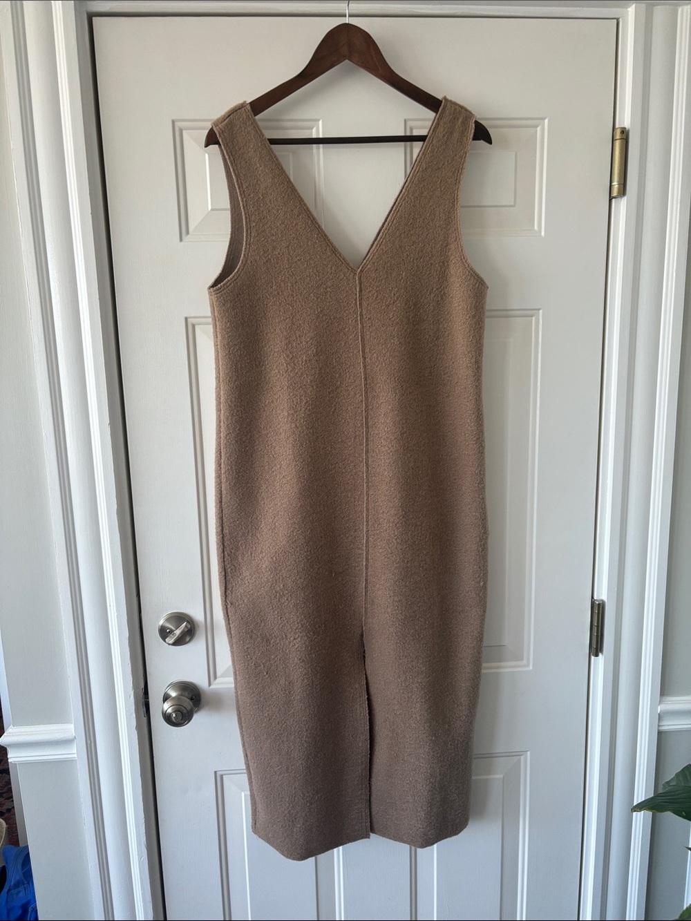 Zara Camel Brown Wool-Look Coat